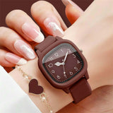 BLING Time Silicone Watch Heart Bracelet Set