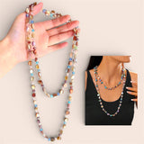 BLING Boho Vintage Shell Beads Long Necklace