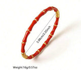 BLING French Style Stainless Steel Bamboo Knot Bracelet