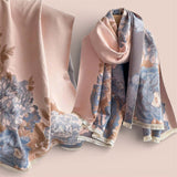 WRAP Warm Rectangular Shawl | Pink Edition