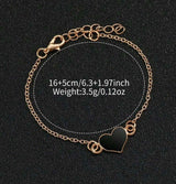 BLING Time Silicone Watch Heart Bracelet Set