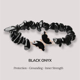 ANCHOR Crystal Chips Energy Bracelet Butterfly Charm
