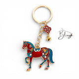 BLING Charms Horse Gold Ingots Lucky 2026 Keychain