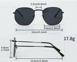 ILUV 4pc Retro Metal Frame Vintage Sunglasses Set