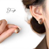 BLING Vintage Chic Enamel Stud Earrings