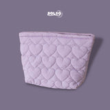 BOLSO Heart Quilted Cloud Zipper Organizer