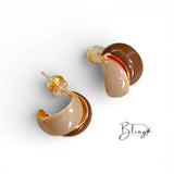BLING Vintage Chic Enamel Stud Earrings