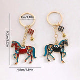 BLING Charms Horse Gold Ingots Lucky 2026 Keychain