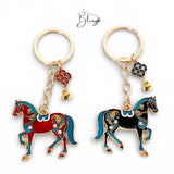 BLING Charms Horse Gold Ingots Lucky 2026 Keychain