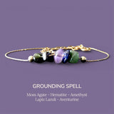 ANCHOR Healing Crystal Intention Combination Bracelet – Natural Gemstone Energy Talisman