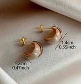 BLING Vintage Chic Enamel Stud Earrings