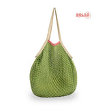 BOLSO Colorful Net Summer Basket Tote Bag