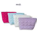 BOLSO Heart Quilted Cloud Zipper Organizer