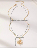 BLING Summer Boho Sun Pendant Necklace