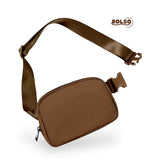 BOLSO Waterproof Sports Fanny Pack Zip Belt Bag