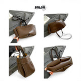 BOLSO Dumpling Open Tote Commuter Bag with Sling