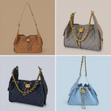 PREORDER BOLSO Premium Quilted Suede Classic Chain Bag