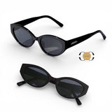 ILUV Retro Chic Nude Cat-Eye Sunglasses Eyewear for Women