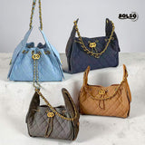 PREORDER BOLSO Premium Quilted Suede Classic Chain Bag