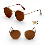 ILUV Retro Metal Frame Round Sunglasses