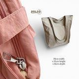 BOLSO Kanso Minimalist Zipper Pocket Daily Tote Bag
