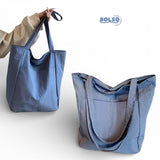 BOLSO Kanso Minimalist Zipper Pocket Daily Tote Bag