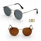 ILUV Retro Metal Frame Round Sunglasses