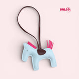 BOLSO Leather Colorful Horse Bag Charm Pendant