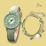 BLING Time Summer Floral Watch Flower Bracelet Set