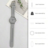 BLING Time Round Face Silicone Quartz Watch W03001