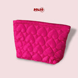 BOLSO Heart Quilted Cloud Zipper Organizer