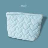BOLSO Heart Quilted Cloud Zipper Organizer