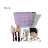 BOLSO Heart Quilted Cloud Zipper Organizer