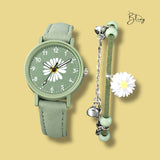 BLING Time Summer Floral Watch Flower Bracelet Set