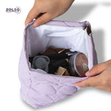 BOLSO Heart Quilted Cloud Zipper Organizer