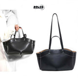 BOLSO Dumpling Open Tote Commuter Bag with Sling