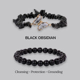 ANCHOR Crystal Chips Energy Bracelet Butterfly Charm