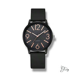 BLING Time Round Face Silicone Quartz Watch W03002