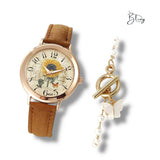BLING Time Summer Vintage Watch Butterfly Bracelet Set
