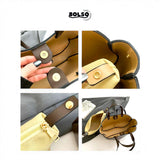 BOLSO Dumpling Open Tote Commuter Bag with Sling