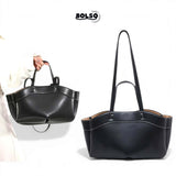 BOLSO Dumpling Open Tote Commuter Bag with Sling