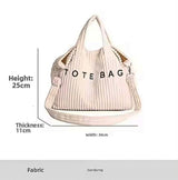 BOLSO Plush Corduroy Everyday Carry All Bag