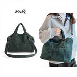 BOLSO Plush Corduroy Everyday Carry All Bag