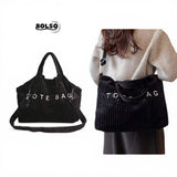 BOLSO Plush Corduroy Everyday Carry All Bag