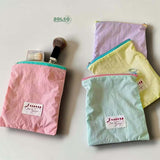 BOLSO Macaroons Pastel Zipper Vanity Storage Bag