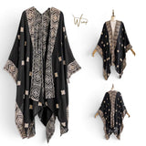 GYPSY Woven Boho Embroidered Ethnic Kimono