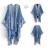 GYPSY Woven Boho Embroidered Ethnic Kimono