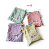 BOLSO Macaroons Pastel Zipper Vanity Storage Bag