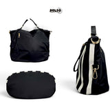 BOLSO Premium Vertical Stripe Tote Bag | Spacious Multiway Women’s Work & Daily Bag