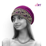 ROYALTEA Sequin Boho Turban Hat